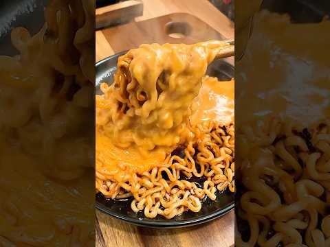 Buldak Noodles with Buldak Cheese Fondue