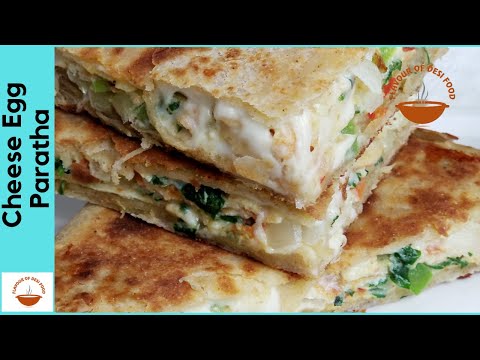 Crispy Cheese Egg Paratha | Square Anda Paratha | Lifafa Paratha | Flavour of Desi Food - Ep 13