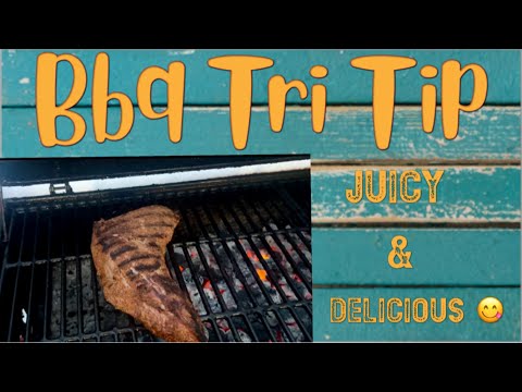 My husband makes the BEST BBQ TRI TIP!!! //On the Charcoal Grill  😋🥩🍴