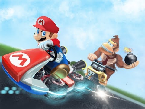 Drawing Mario Kart 8 Deluxe with iPad Pro and Procreate