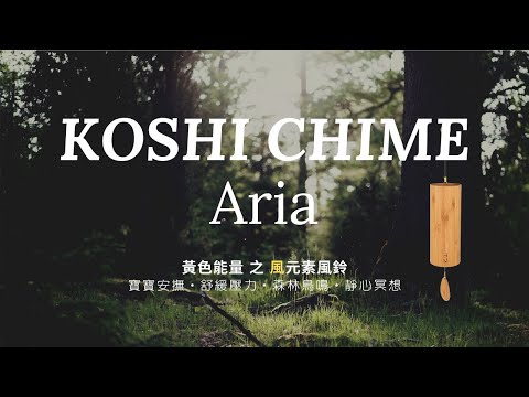 🎧 45分鐘🎧KOSHI CHIME風元素Aria風鈴｜詠嘆調｜寶寶安撫音樂｜脈輪音樂｜精靈之頻率｜寶寶睡眠音樂｜舒緩壓力音樂｜平靜的音樂｜冥想音樂｜深度睡眠｜閱讀背景音樂｜森林鳥鳴