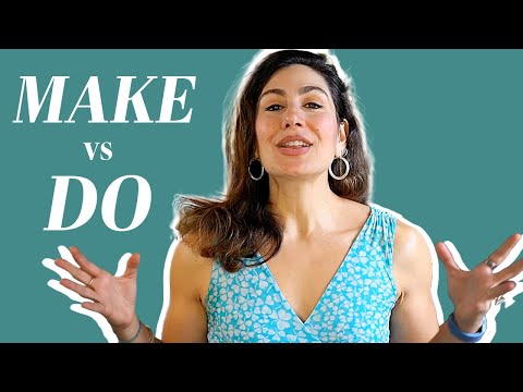 Easy Way to Master the Difference Between MAKE and DO in English and Common Collocations