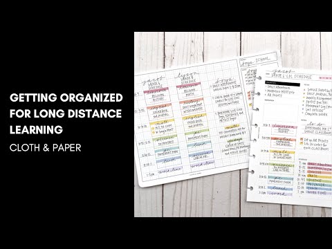 Get Organized with Us | Long Distance Learning Organization with  @momruncraft  | Cloth & Paper