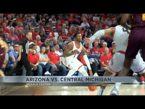 Arizona Men's Basketball blows out Central Michigan in final nonconference game