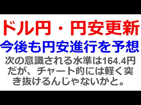 止まらぬドル高円安！34年ぶりに円安が更新された。今後も円安進行を予想。生活防衛のためにも株式投資の勉強をして株をぜひ買うべき。日本のホテル・旅館・外食産業も外国人に合わせた料金に変えていく。