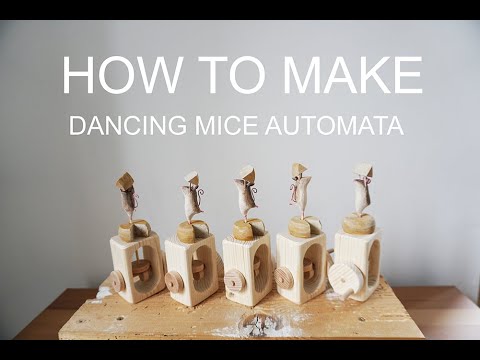 dancing mice with cheese wood automata tutorial