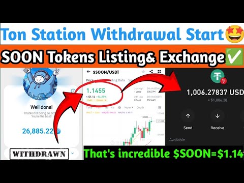 "Ton Station Airdrop: Soon Tokens Listing Date, Exchange, Price & Withdrawal Guide"