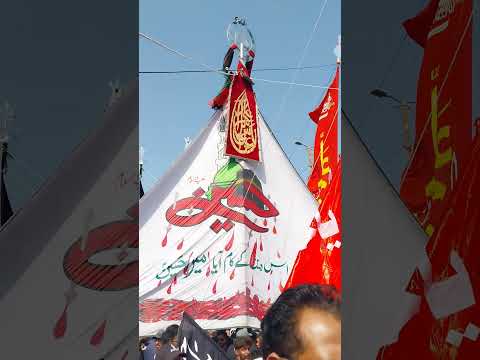 moa abbas alam (a.s)karachi jaloos challum nomaish  chorangi.pakistan2023