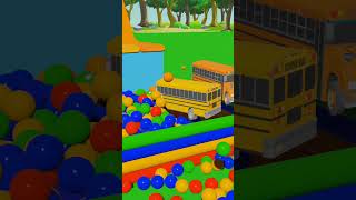 Wheels on the Bus | Colorful jj kids |Nursery Rhymes & Kids Songs #shorts  #colorfuljjkids