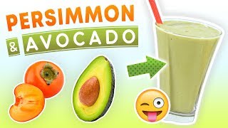 Persimmon Avocado Smoothie (Metabolism Boosting Breakfast Smoothie Recipe)