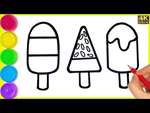 icecream ka Drawing || How to draw summer ice cream drawing || icecream Drawing kaise banate hain