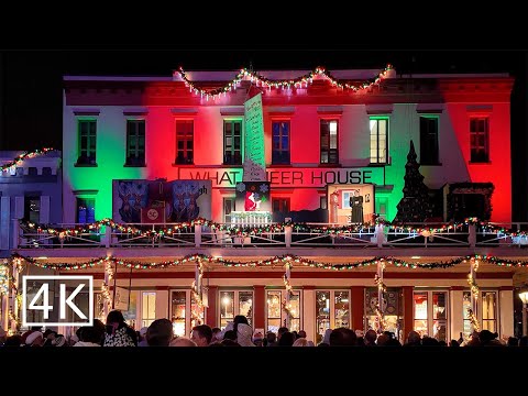 [4K] 🎄 Old Sacramento Theatre of Lights Show