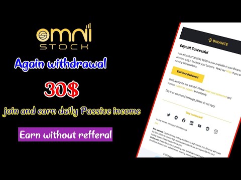 🔴Live withdraw proof 30$ | Omni stock | Earn money online | Make money online | online earning 2023