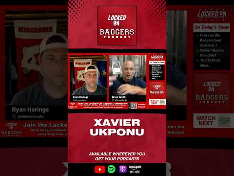 Wisconsin Badgers football Xavier Ukponu scout! #shorts #badgers