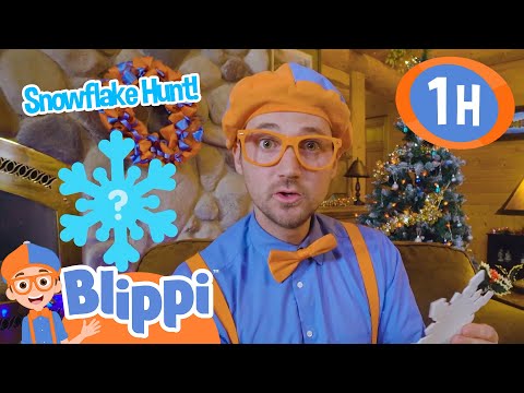 Blippi's Snowflake Scavenger Hunt! ❄ | Blippi Christmas Special! 🎄 | Educational Videos