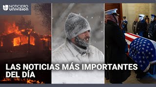 Nueva ronda de tormenta invernal amenaza a EEUU: las noticias más importantes en cinco minutos