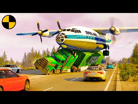 Plane Emergency Landing on Highway and other Accidents #2 😱 BeamNG.Drive