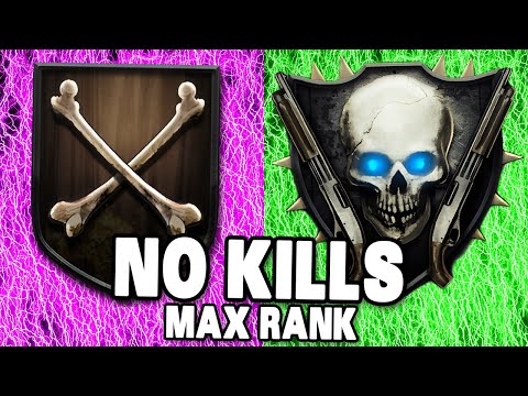 COD ZOMBIES MAX RANK WITH NO KILLS! - BLACK OPS 2