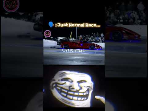 Troll Face 😈 || Drag Race 😱 || Not A Normal Car 💀 - Crazycrhb || #shorts #dragrace #racing