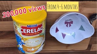 Review : How to make CERELAC Infant Cereal with Milk from 4-6 months |Rice with Milk|