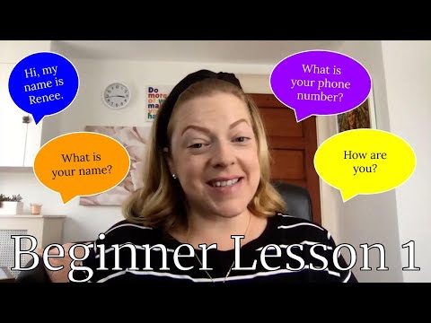 FREE ENGLISH LESSON | Beginner Program Lesson 1 Introduce Yourself