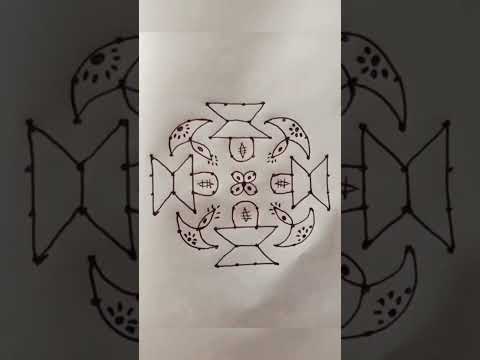 Beautiful Maha Shivaratri Rangoli //Hara Hara Mahadeva #Shorts