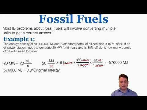 Fossil Fuels - IB Physics