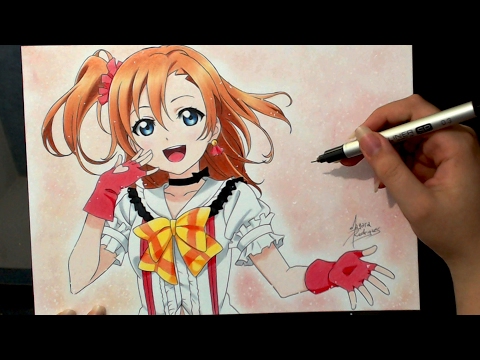 Speed Drawing - Kousaka Honoka (Love Live!)