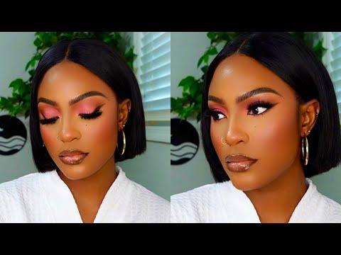 DETAILED FULL GLAM MAKEUP TUTORIAL || SOFT PINK PRETTY MAKEUP LOOK