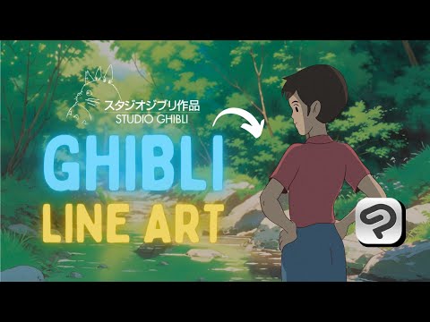 Make Line Art on Your Character Like Ghibli Studio ✏️ Clip Studio Paint Drawing Tutorial