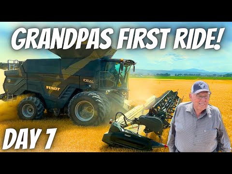 Grandpa’s first ride in the new Fendt ideal 9- Day 7