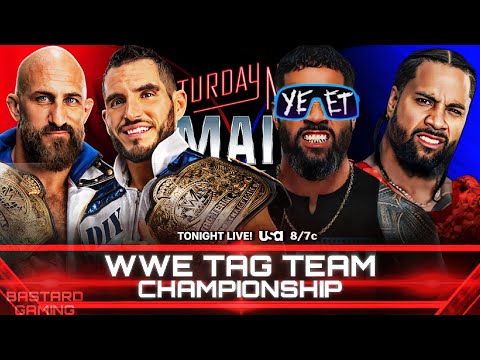 WWE 2K24 | DIY Vs Jey Uso & Jimmy Uso - WWE Tag Team Championship | Saturday Night Main Event