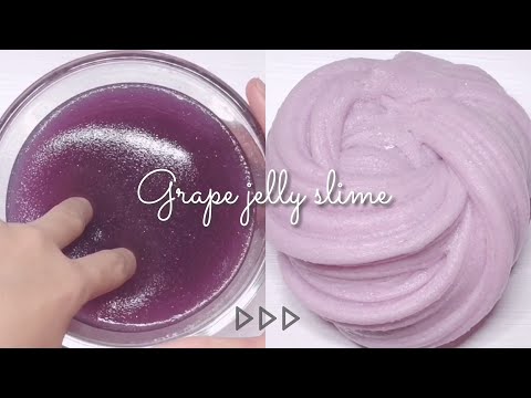 【ASMR】ぶどうジェリースライム . Jelly slime 🍇 [音フェチ]