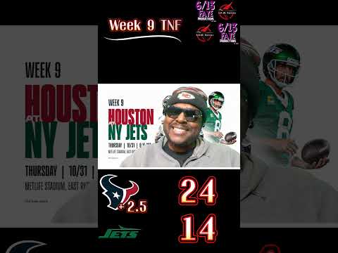 NFL Week 9 Prediction. Who ya got? #Texans or #jets. #NFL #Picks #Football #htown #newyork #sports