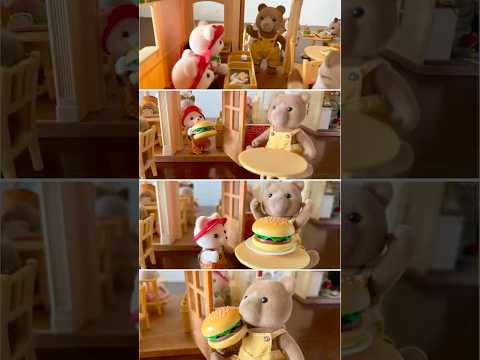 "one BIG burger please" 🍔 #sylvanianfamilies #calicocritters