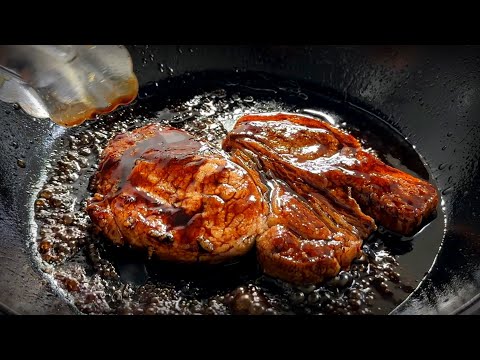 Savory Simplicity: Exceptional Grilled Italian Pork Steak with Balsamic Glaze