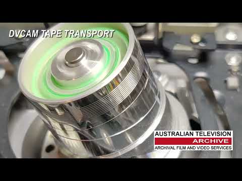 INSIDE A DVCAM DIGITAL VIDEOTAPE RECORDER - AUSTRALIAN TELEVISION ARCHIVE