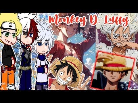 Fandoms react to Luffy/Gear 5|| gacha reaction||