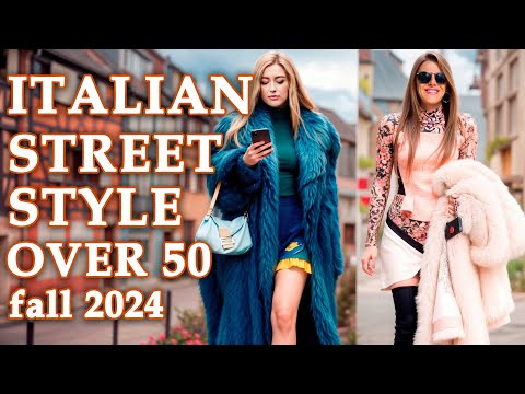 🇮🇹 2024 Italian Street Style for Women Over 50 | Elegant Trends in Venice ❤️