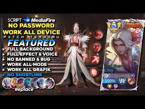 Script Skin Ling Kungfu Panda Lord Shen No Password Mediafire | Full Effect & Voice - Patch Terbaru