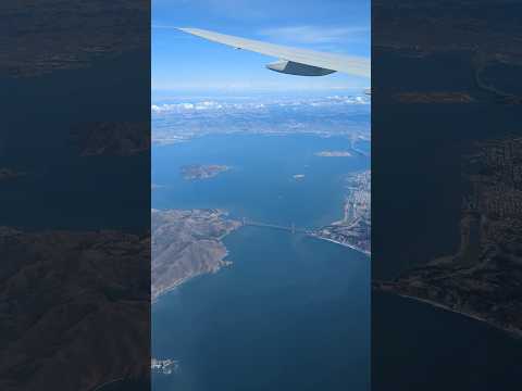 United 900 from Heathrow overflying San Francisco (Part 1 of 2) #shorts #travel #unitedairlines #sfo