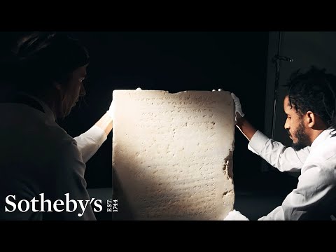 The Oldest-Known Carving of the Ten Commandments at Sotheby's