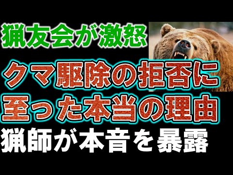 【北海道猟友会】クマ駆除の拒否に至った本音を暴露。本当に日本はクマ駆除が出来なくなるかもしれません。