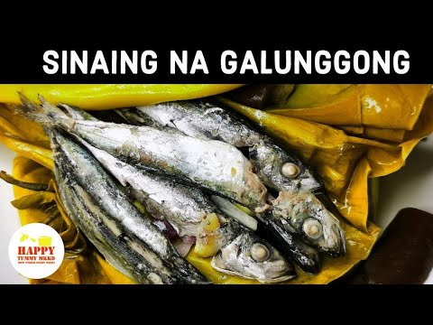 Sinaing na Galunggong | Pinaksiw na isda sa Dahon ng Saging | Pinangat na Isda