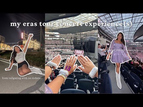 my taylor swift eras tour experience... | santa clara night 1 & la night 3