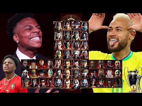 Mortal Kombat 9 - ISHOWSPEED & NEYMAR JR - Expert Tag Ladder - Gameplay @(1080p) - 60ᶠᵖˢ ✔