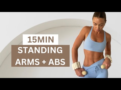 15 MIN STANDING ARMS + ABS || Tone & Sculpt