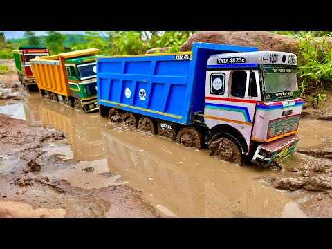 Transport Vehicles Parking | Tata Dump Truck | Ashok Leyland | Eicher Truck | Mahindra Truck Model |