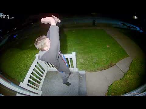 Ring cam captures nightmarish bad trip in Davenport, Iowa