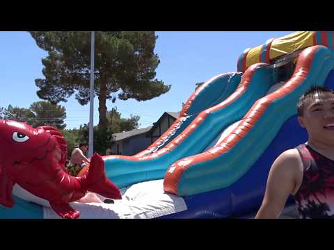 Fourth of July Water Slide!